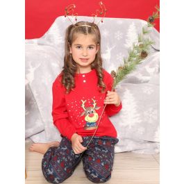 Pijama Fetite Nacshua PJ990.ROSU